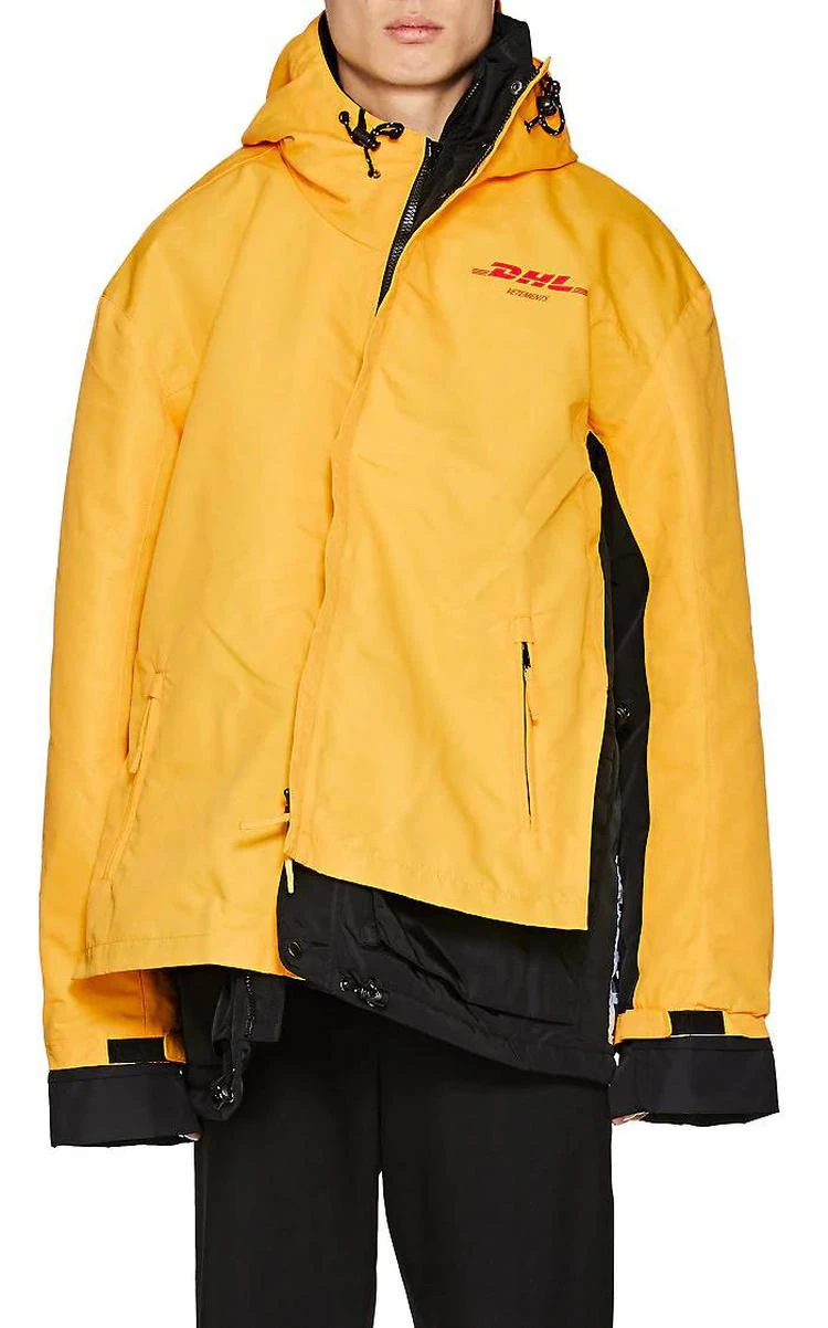 商品Vetements|DHL Cotton-Blend Canvas Parka,价格¥5896,第1张图片