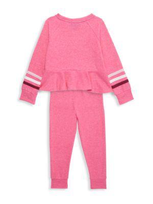 商品Tommy Hilfiger|Little Girl’s 2-Piece Sweatshirt & Joggers Set,价格¥192,第4张图片详细描述