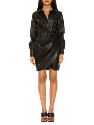 商品ALEXIA ADMOR|​Elena Faux Leather Mini Dress,价格¥675,第1张图片