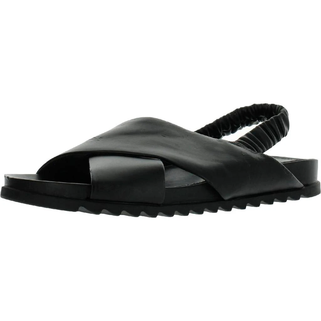 商品Marc Fisher|Marc Fisher Womens Jivin Faux Leather Strappy Flat Sandals,价格¥100,第1张图片