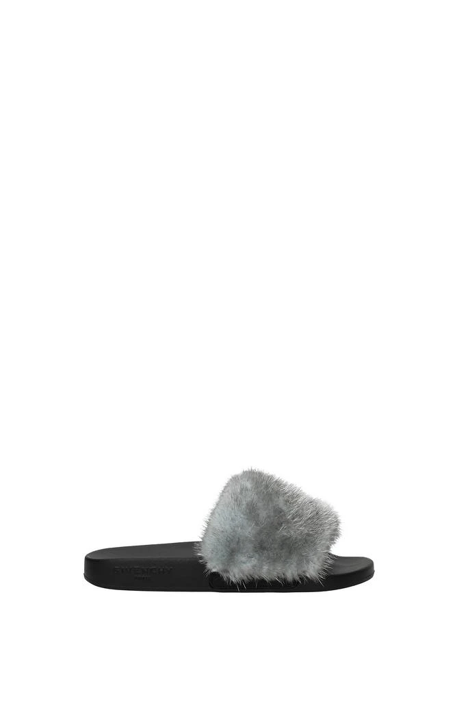 商品Givenchy|Slippers and clogs Mink Silver,价格¥1856,第1张图片