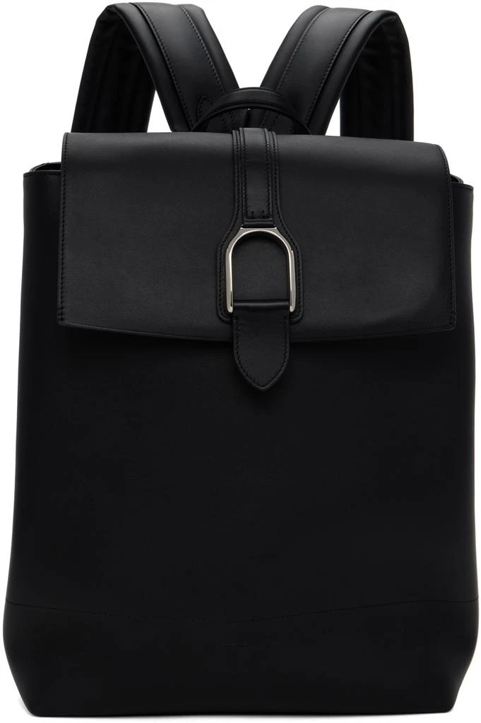 商品Ralph Lauren|Black Leather Backpack,价格¥11903,第1张图片