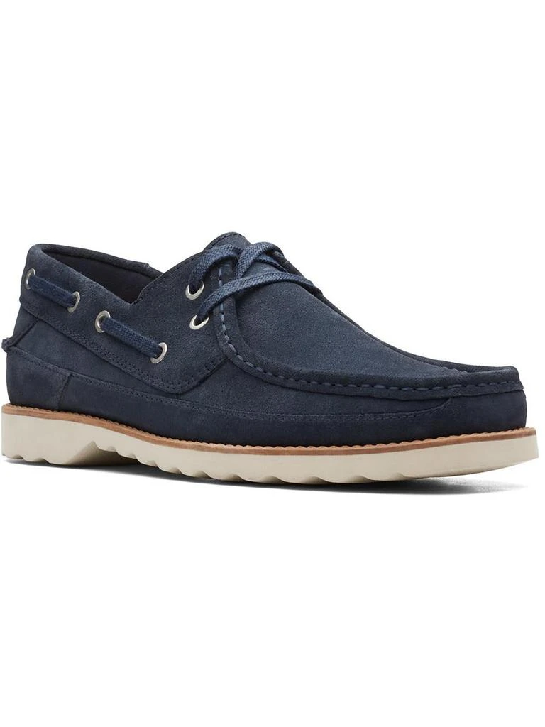 商品Clarks|Durleigh Sail Mens Suede Lace Up Boat Shoes,价格¥362,第1张图片