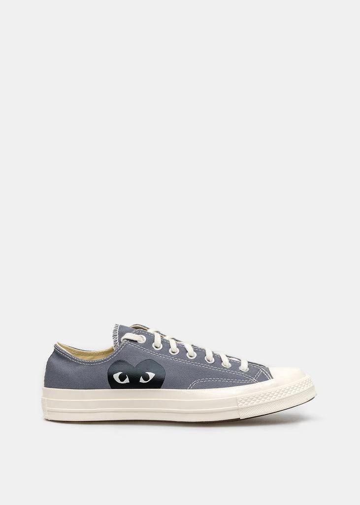 商品Comme des Garcons|COMME DES GARCONS PLAY Grey Converse Black Heart Chuck 70 Sneakers,价格¥689,第1张图片