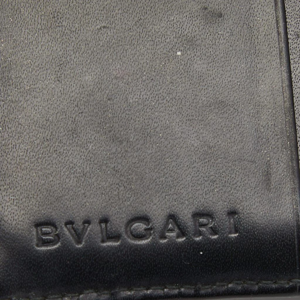 Bvlgari Black Logo Mania Denim Compact Flap Wallet 商品