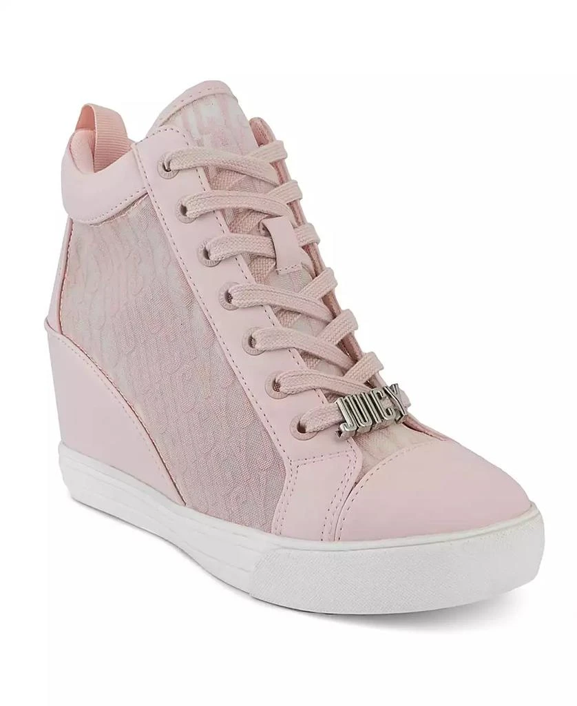 商品Juicy Couture|Women's Jorgia Wedge Lace-Up Sneakers,价格¥393,第1张图片