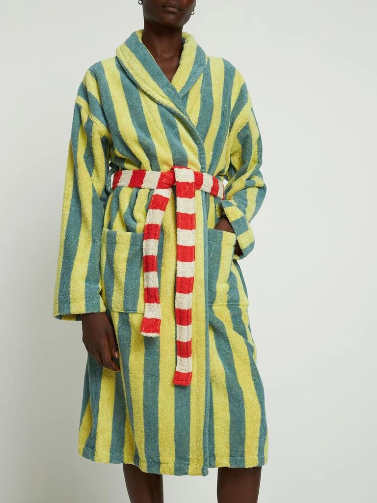 商品DUSEN DUSEN|Lime Stripe Bathrobe,价格¥1640,第3张图片详细描述