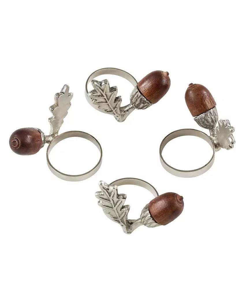 商品Saro Lifestyle|Acorn Design Napkin Ring, Set of 4,价格¥370,第4张图片详细描述