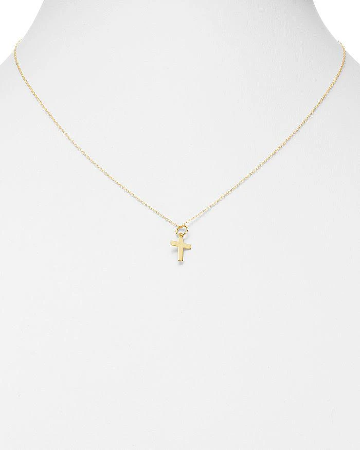 商品Moon & Meadow|14K Yellow Gold Cross Pendant Necklace, 16"-18",价格¥1423,第2张图片详细描述