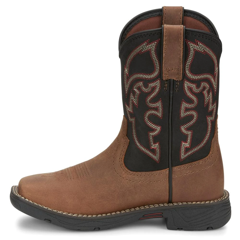 商品Justin Boots|Rush Square Toe Cowboy Boots (Big Kid),价格¥795,第3张图片详细描述