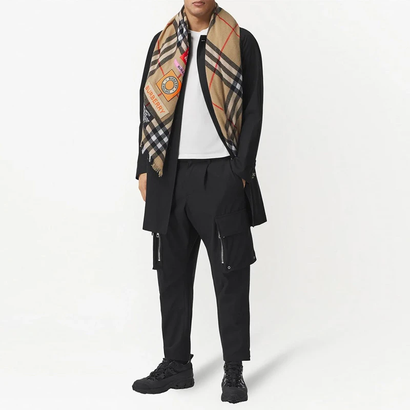 BURBERRY 棕色男士围巾 8039430 商品