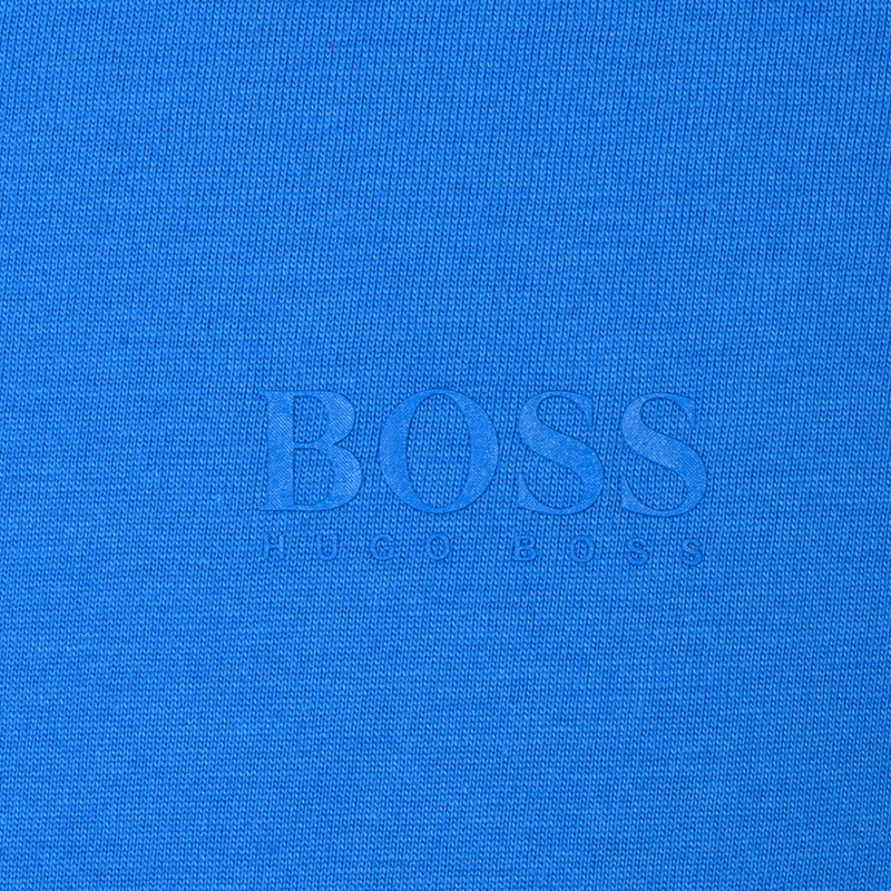 Hugo Boss 雨果博斯 男士蓝色棉质圆领休闲舒适短袖T恤TIBURT33-3816-420商品第2张图片规格展示