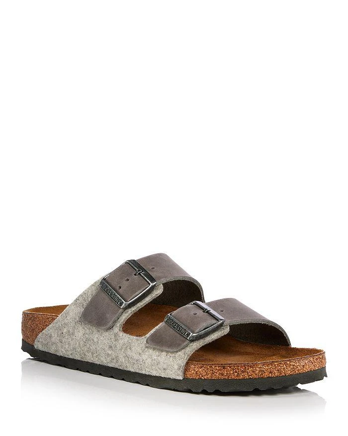 商品Birkenstock|Women's Arizona Wool & Leather Slide Sandals,价格¥584,第1张图片