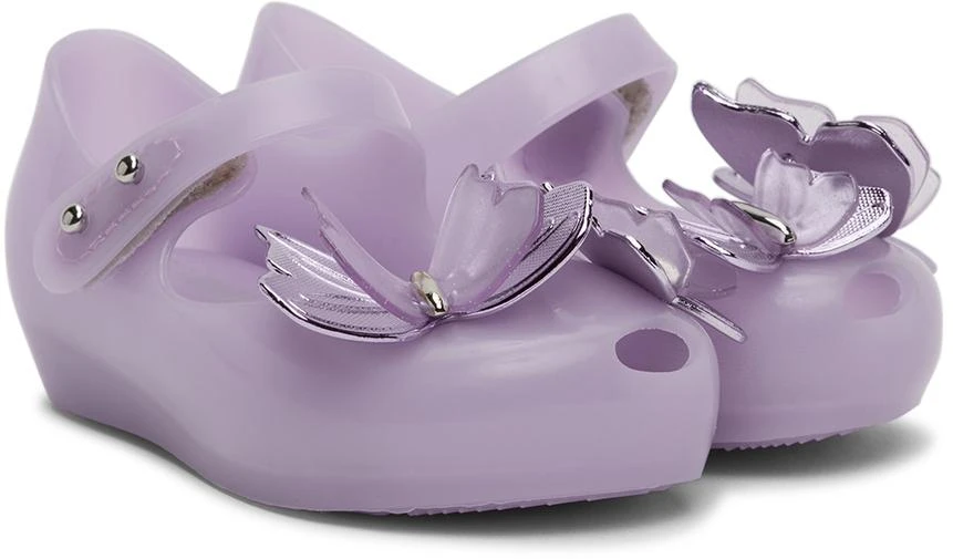 商品Mini Melissa|Baby Purple Ultragirl Fly III Flats,价格¥258,第4张图片详细描述