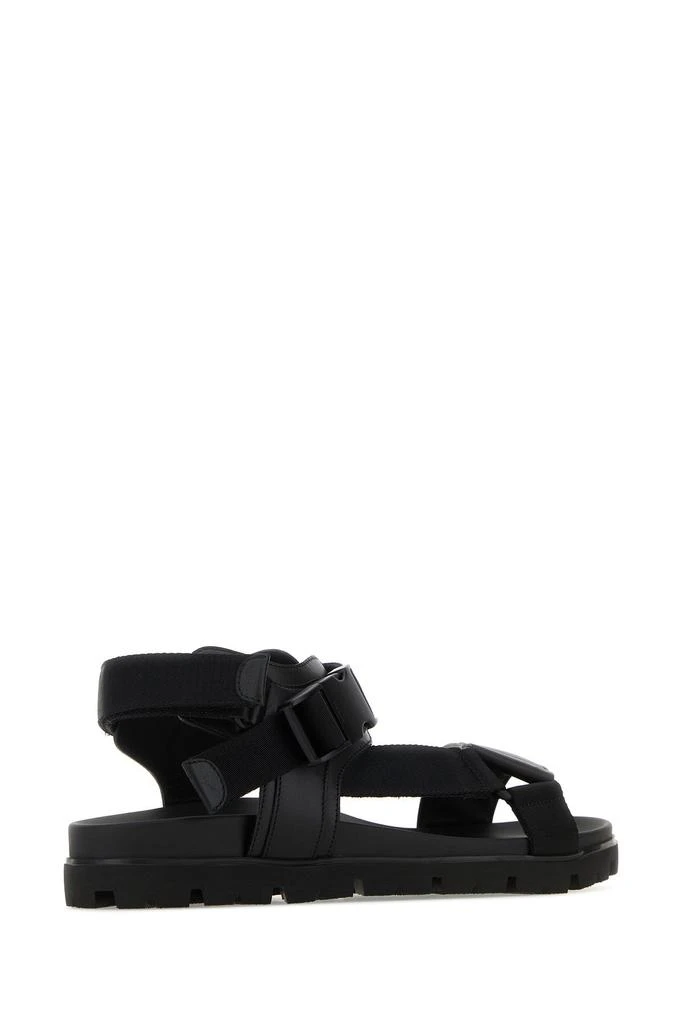 商品Prada|Black nylon and leather sandals,价格¥6091,第2张图片详细描述