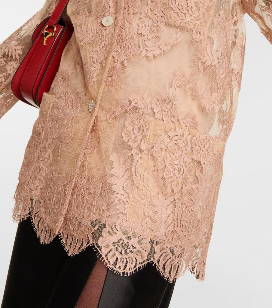 商品Gucci|Floral cotton-blend lace shirt,价格¥15427,第7张图片详细描述