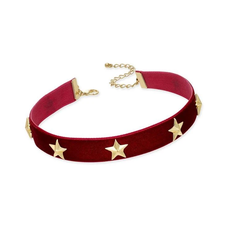 商品INC International|酒红丝绒星星Choker,价格¥37,第3张图片详细描述