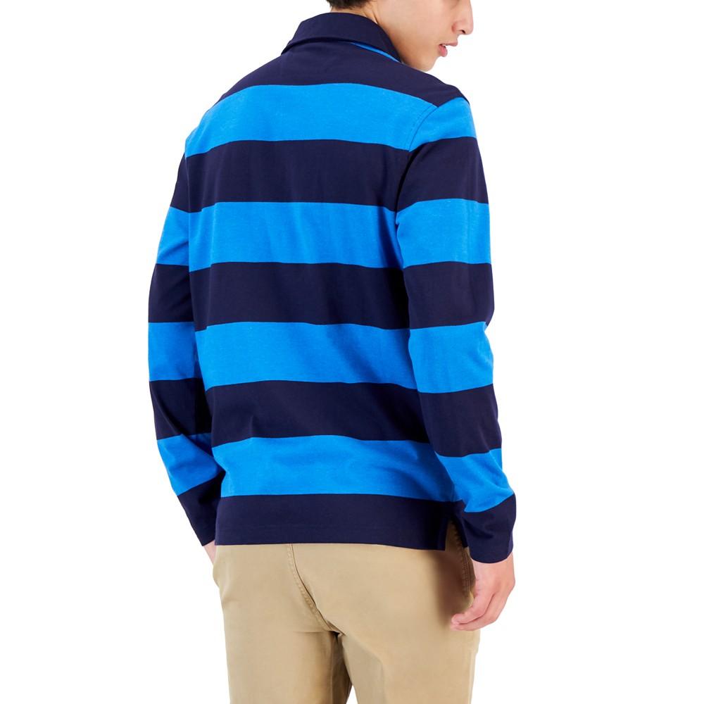 Men's Vintage Striped Rugby Polo, Created for Macy's商品第2张图片规格展示
