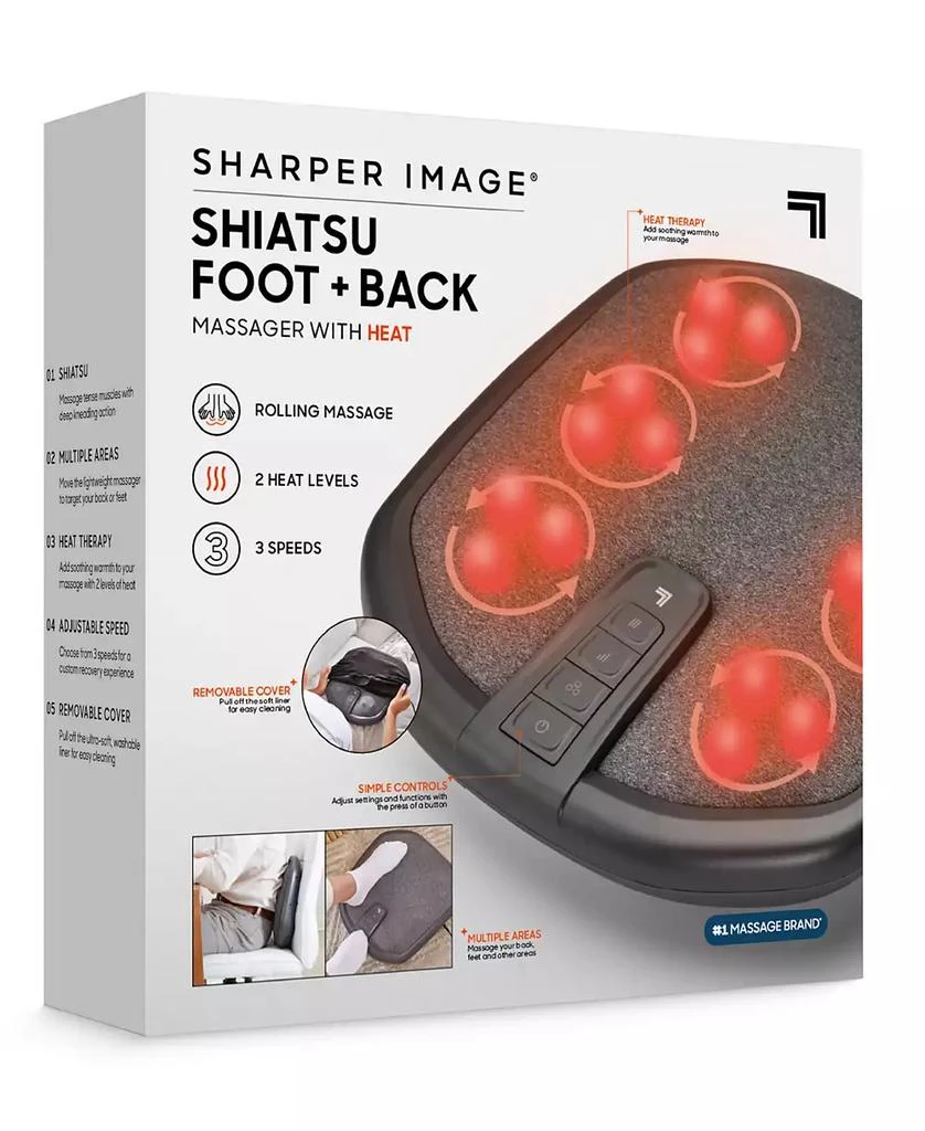 商品Sharper Image|Shiatsu Foot and Back Massager with Heat,价格¥404,第3张图片详细描述