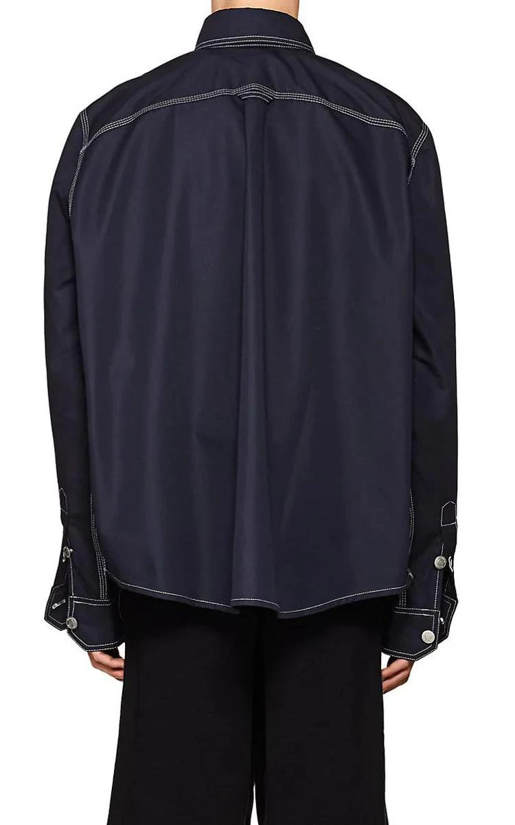 商品Vetements|Topstitched Cotton-Blend Oversized Workshirt,价格¥4850,第3张图片详细描述