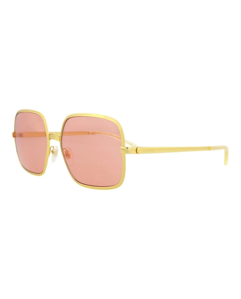 商品Gucci|Square-Frame Metal Sunglasses,价格¥1339,第2张图片详细描述