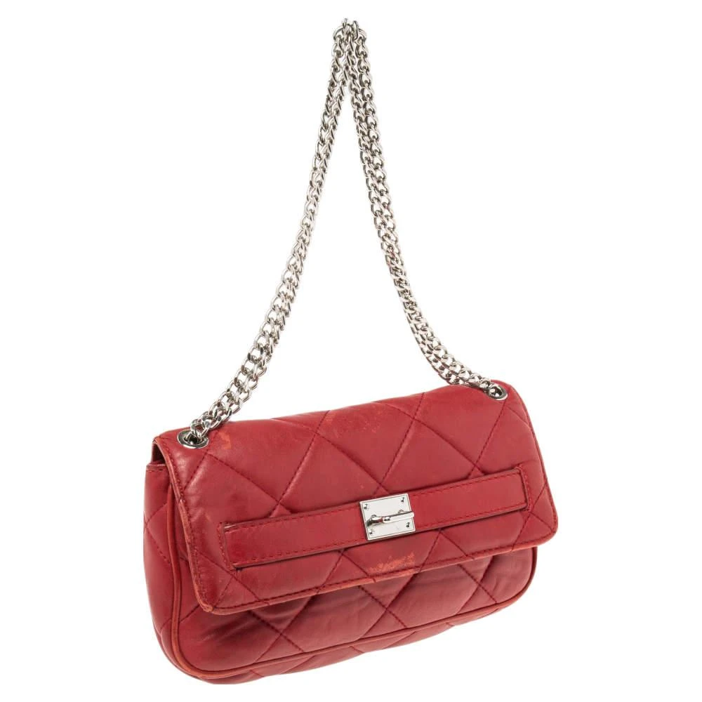 商品[二手商品] Michael Kors|MICHAEL Michael Kors Red Quilted Leather Sloan Shoulder Bag,价格¥853,第3张图片详细描述