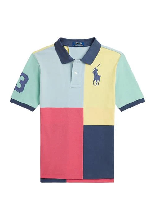 商品Ralph Lauren|Lauren Childrenswear Boys 8 20 Big Pony Cotton Mesh Polo Shirt,价格¥226,第1张图片