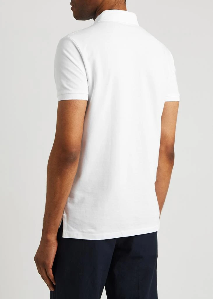 商品Ralph Lauren|White piqué cotton polo shirt,价格¥357,第3张图片详细描述