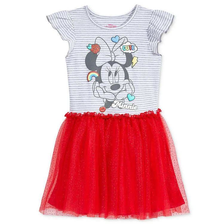 商品Disney|'s® Minnie Mouse Graphic-Print Popover Dress, Toddler Girls,价格¥114,第1张图片