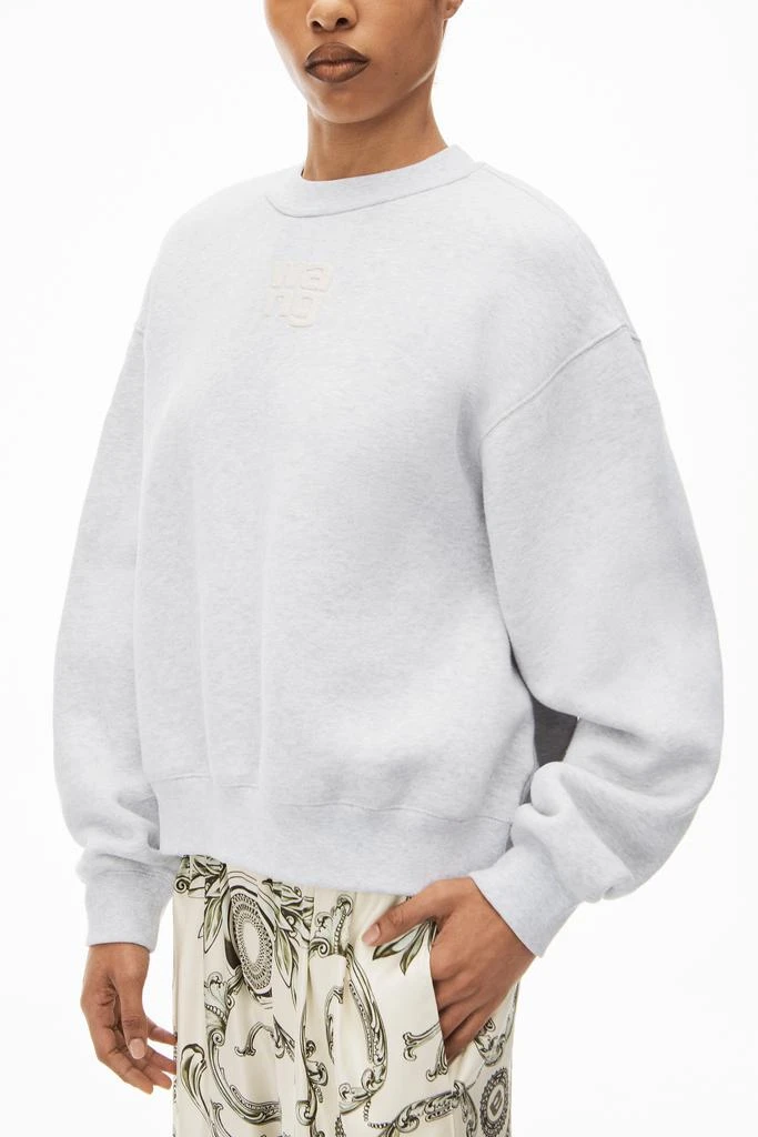 商品Alexander Wang|PUFF LOGO SWEATSHIRT IN STRUCTURED TERRY,价格¥2253,第4张图片详细描述