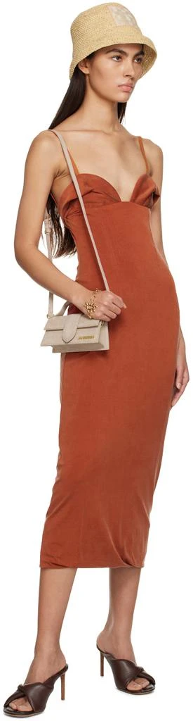商品Jacquemus|Orange Le Raphia 'La Robe Praia' Midi Dress,价格¥2355,第4张图片详细描述