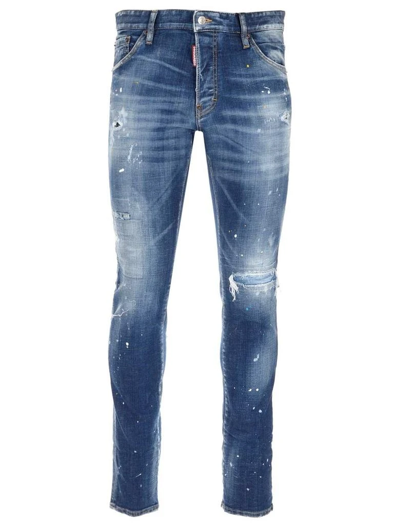 商品DSQUARED2|Dsquared2 men's blue cotton jeans,价格¥3831,第1张图片