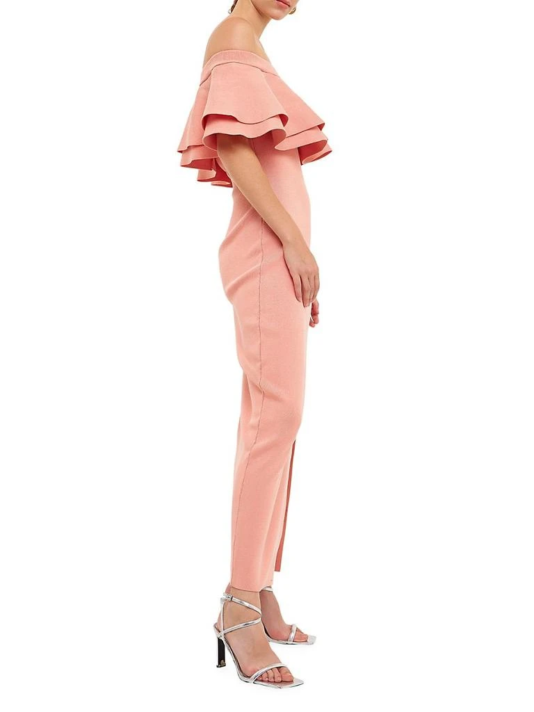 商品Endless Rose|Ruffle Off-The-Shoulder Midi-Dress,价格¥1208,第2张图片详细描述