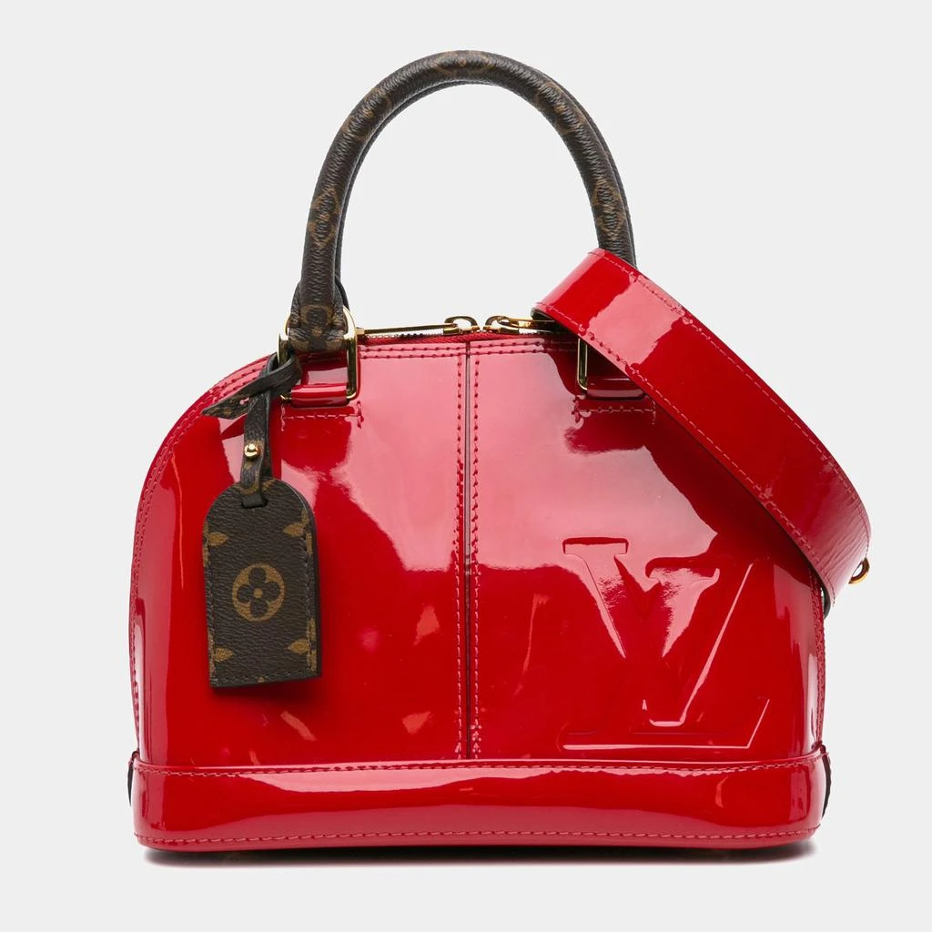 商品[二手商品] Louis Vuitton|Louis Vuitton Red Monogram Canvas Vernis Miroir Alma BB,价格¥13951,第1张图片