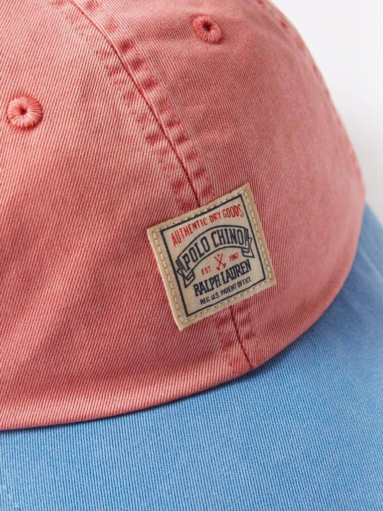 商品Ralph Lauren|Logo-patch two-tone twill cap,价格¥450,第2张图片详细描述