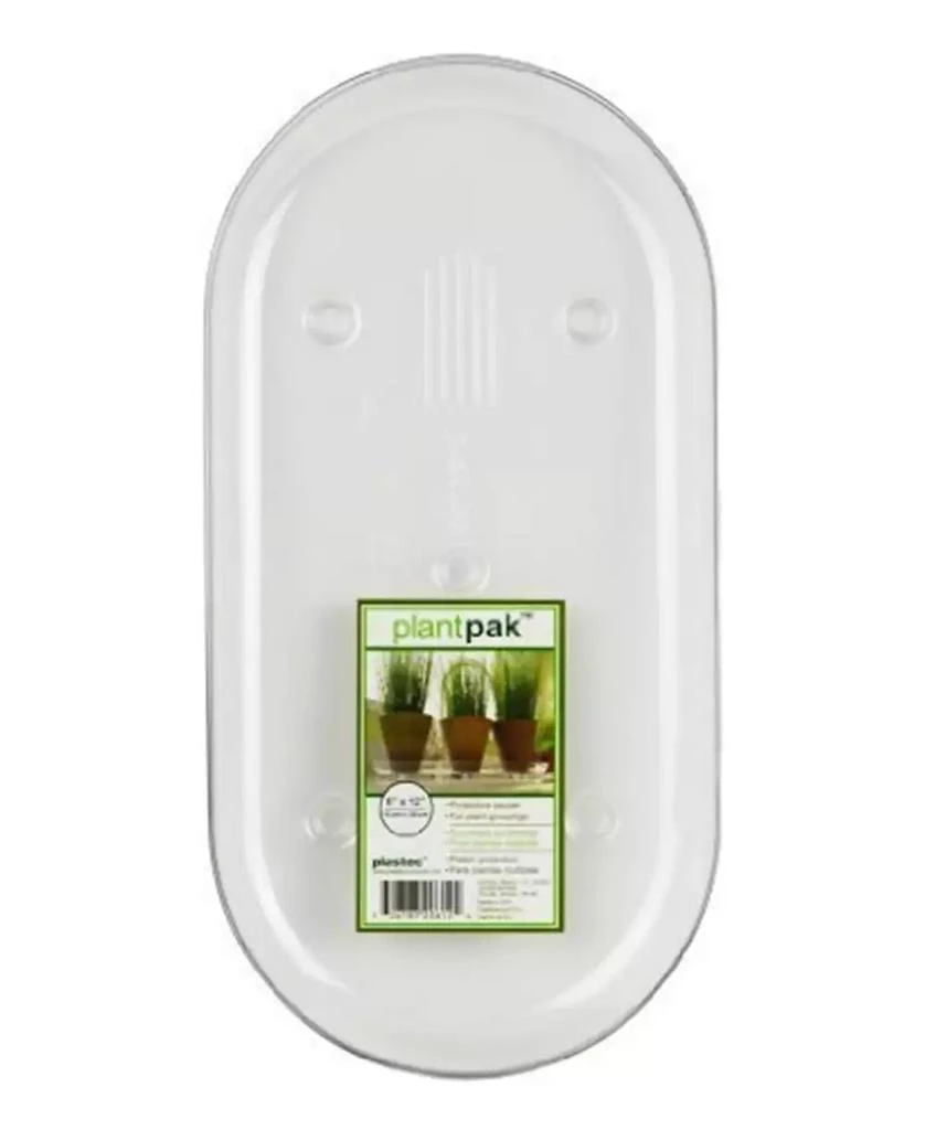 商品Plastec|Plantpak Oval Saucer, Clear, 18inL x 6in W,价格¥132,第1张图片