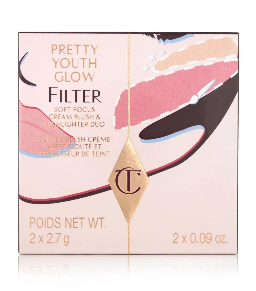 商品Charlotte Tilbury|Pretty Youth Glow Filter Blusher and Highlighter,价格¥283,第4张图片详细描述