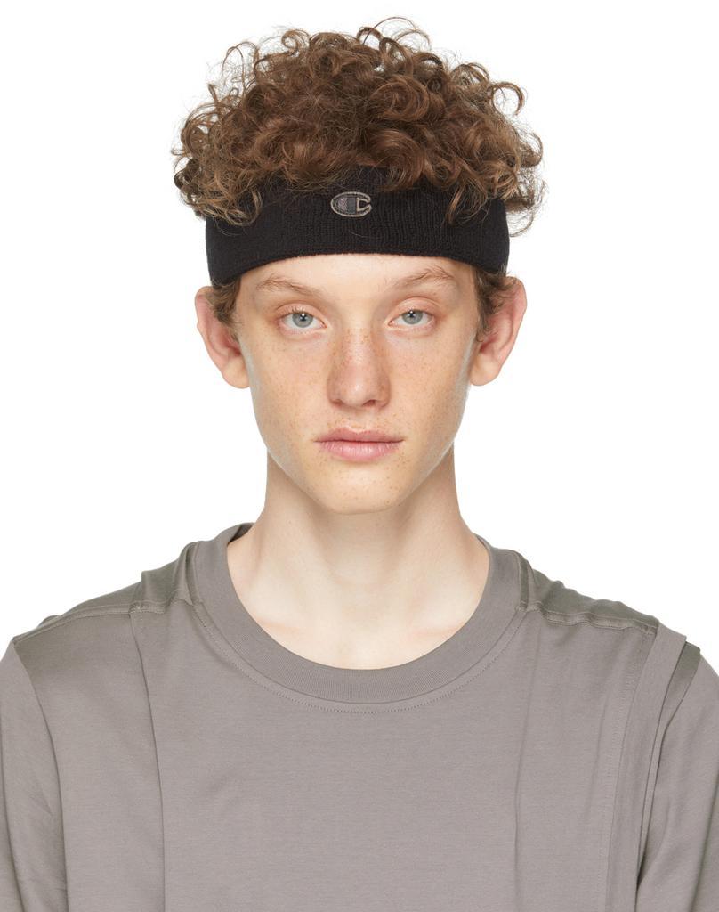 商品Rick Owens|Black Champion Edition Terrycloth Headband,价格¥468,第1张图片