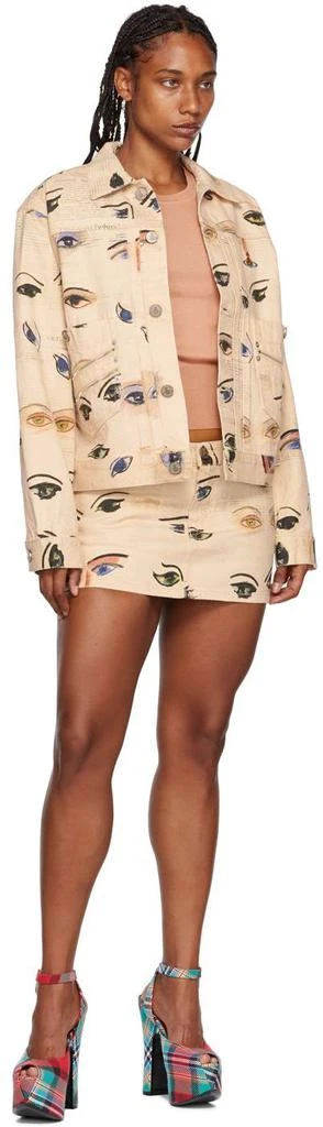 商品Vivienne Westwood|Beige Foam Denim Miniskirt,价格¥1387,第4张图片详细描述