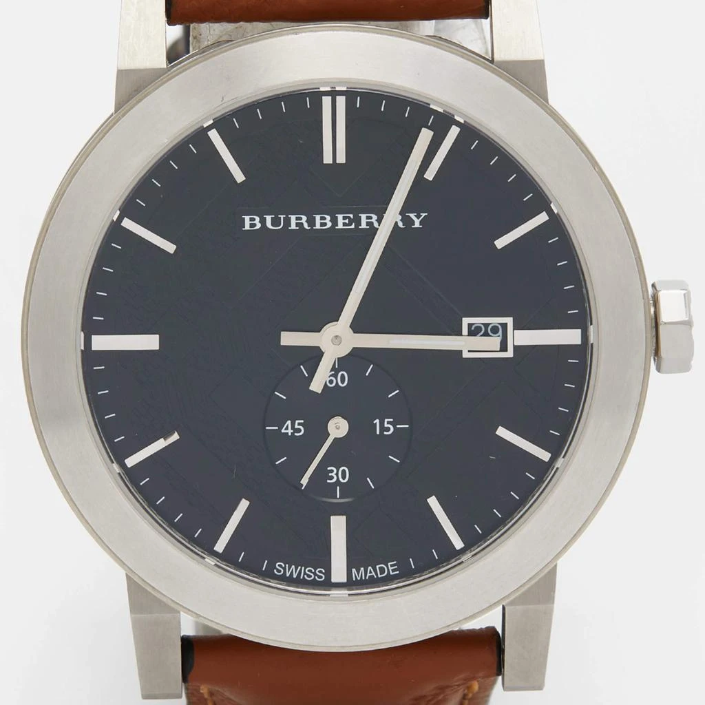 商品[二手商品] Burberry|Burberry Black Stainless Steel Leather The City BU9905 Men's Wristwatch 42 mm,价格¥1364,第3张图片详细描述