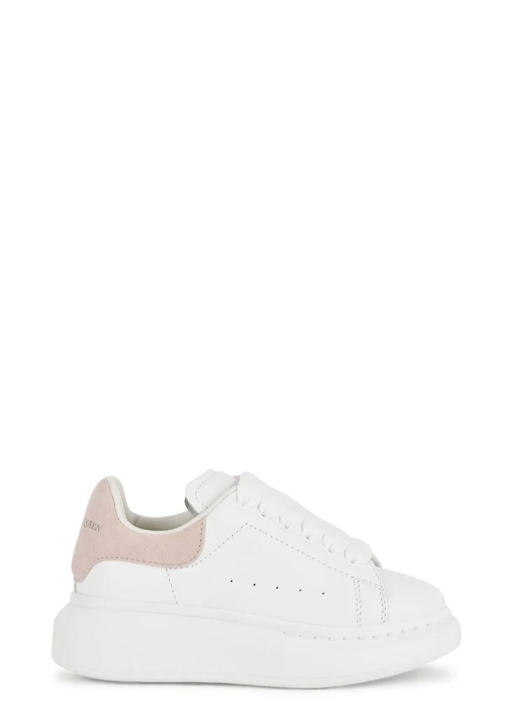 商品McQueen|KIDS Oversized white leather sneakers,价格¥754,第1张图片