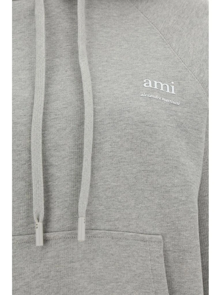 商品AMI|AMI Paris Ami de Coeur Logo-Printed Drawstring Hoodie,价格¥1566,第3张图片详细描述