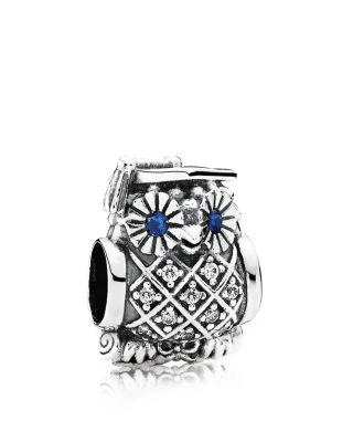 商品PANDORA|猫头鹰 纯银, 锆石&水晶串珠,价格¥265,第1张图片详细描述