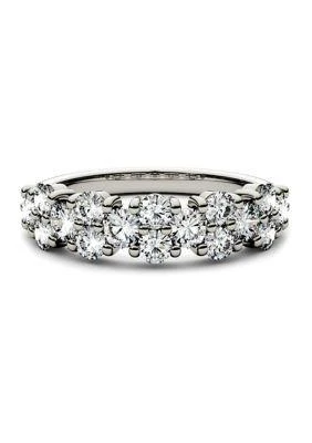 商品Charles & Colvard|Colvard 1.2 Ct. T.w. Moissanite Stackable Band In 14K White Gold,价格¥5577,第4张图片详细描述