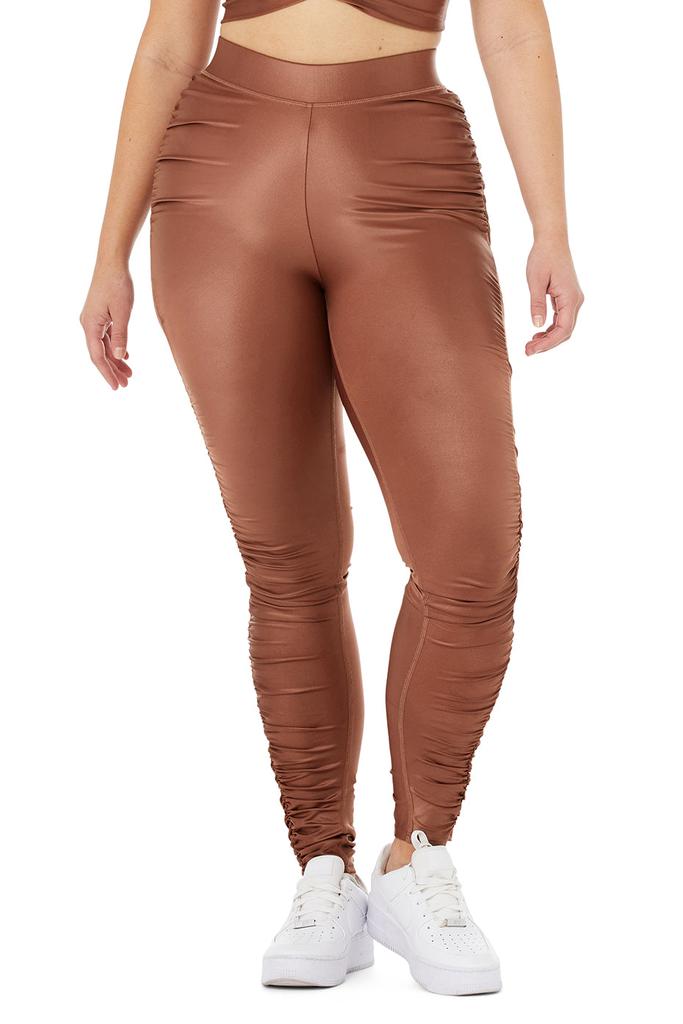 High-Waist Cinched Legging -  Chestnut Shine商品第7张图片规格展示