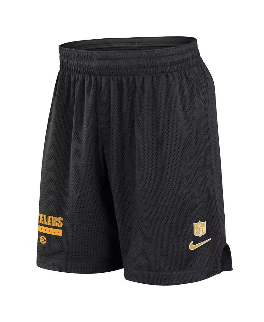 商品NIKE|Men's Black Pittsburgh Steelers 2024 Sideline Performance Mesh Shorts,价格¥342,第2张图片详细描述