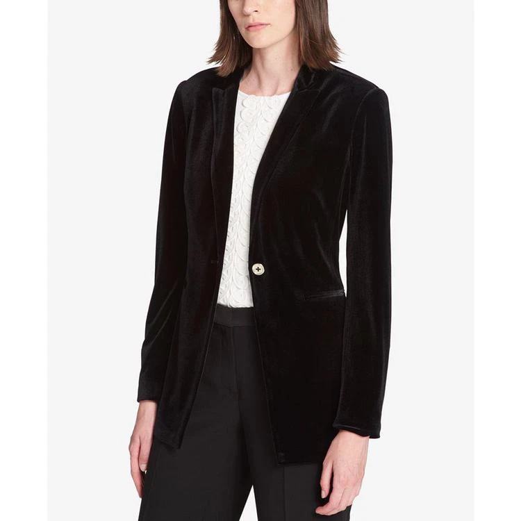 商品Tommy Hilfiger|Velvet Blazer,价格¥464,第4张图片详细描述