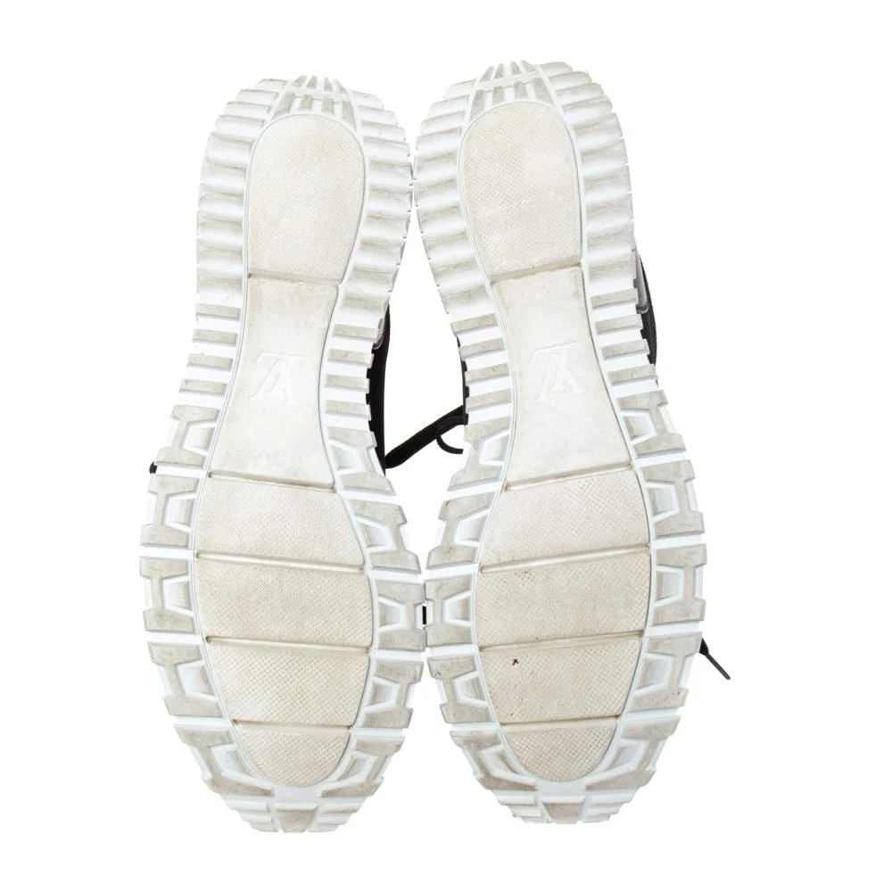 Louis Vuitton Black Mesh And Monogram Canvas Run Away  Sneakers Size 45 商品