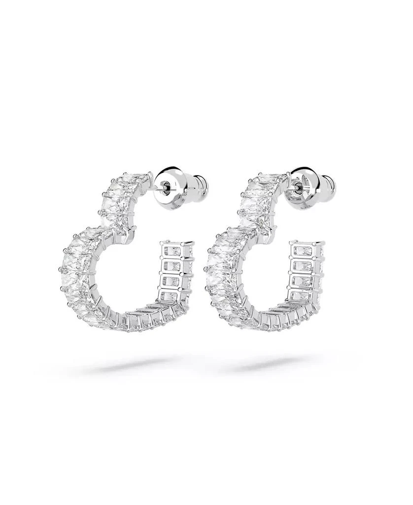 商品Swarovski|Crystal Heart Small Matrix Hoop Earrings,价格¥1341,第3张图片详细描述