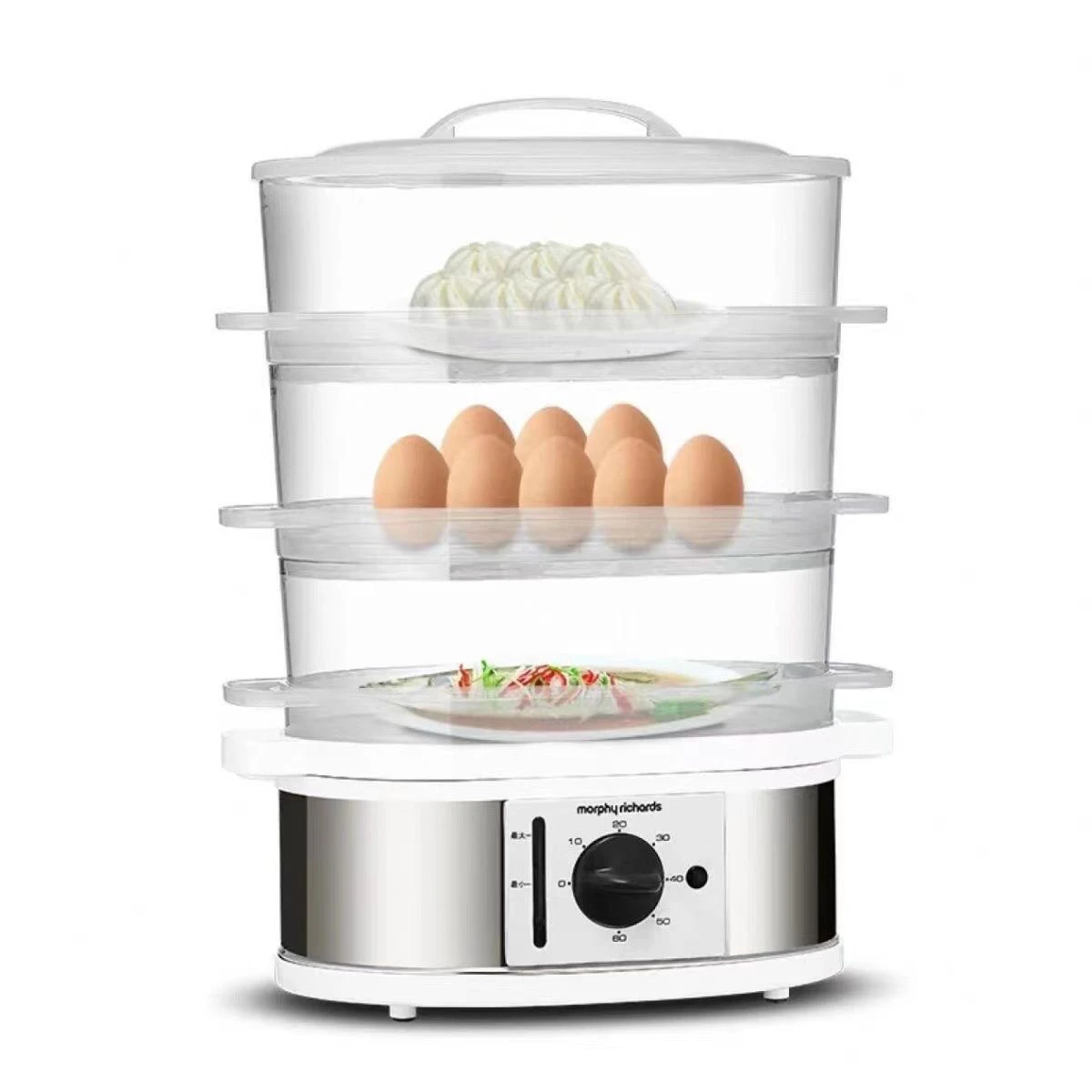 商品[国内直发] Morphy Richards|电蒸锅多功能家用自动断电蒸汽锅3层大容量电蒸笼MR1148 ,价格¥260,第1张图片